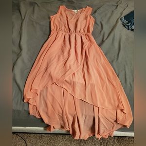 Blush high low dress, size medium